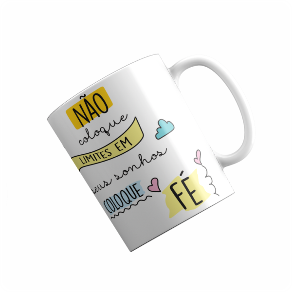 Caneca - Gratidão - Não coloque limite nos seus sonhos - Image 2