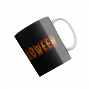 Caneca -Halloween Abóboras - Preta