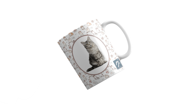 Caneca Pet - Gatinho Cinza