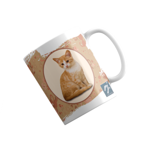 Caneca Pet - Gatinho Amarelo