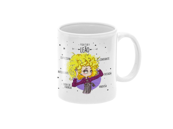 Caneca - Signo -Ela é de Leão